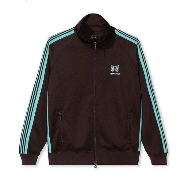 

2021 new girls dont cry awge jackets men women butterfly embroidery coats stripes needles jacket ohq9, Black;brown