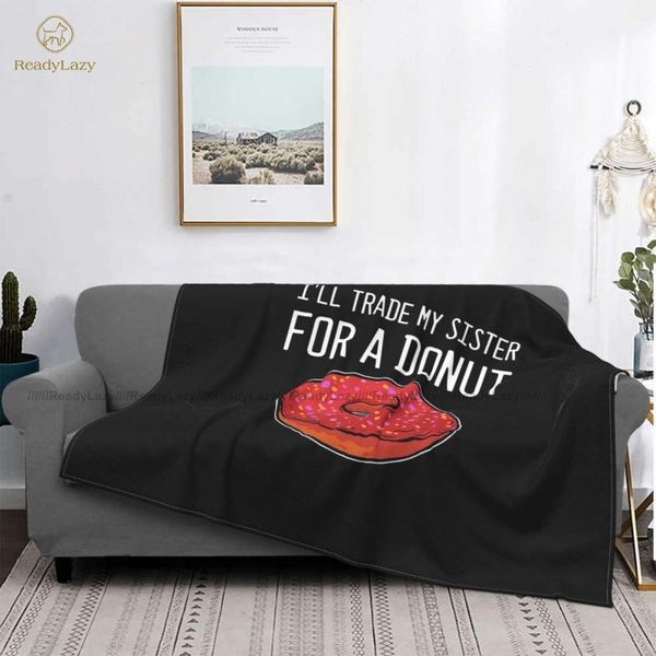 

blankets doughnut blanket fleece travel soft cozy bedspread