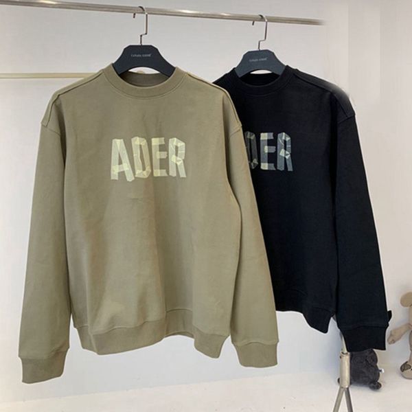 

2021 new ss adererror crewneck adhesive paper style classic printing ader error sweatshirts hoodie adab, Black