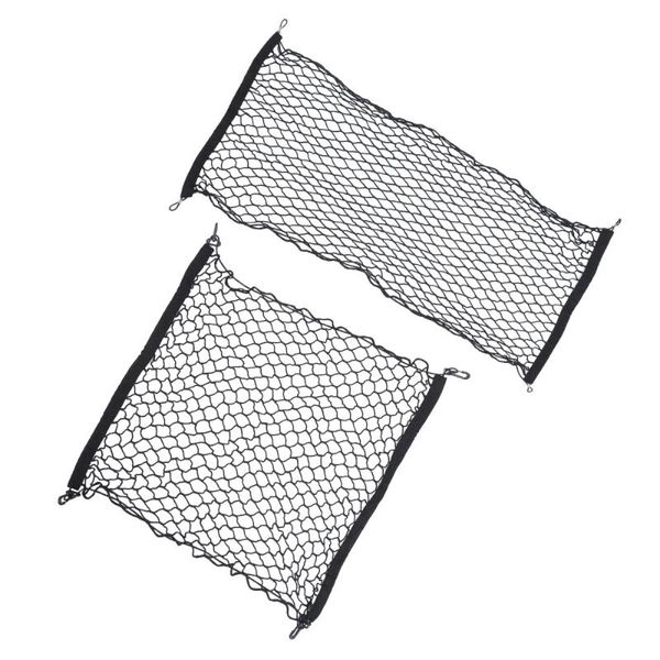 

car organizer 2 sets elastic truck cargo nets organizers storage (black)