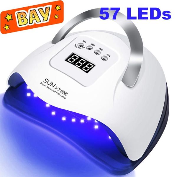 

nail dryers sun x7 max uv led lamp for drying nails gel polish dryer lampe manicure apparatus potherapy salon