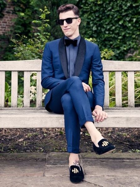 

men's suits & blazers male navy suit blue style 2 beautiful business worker s men fine usl8, White;black