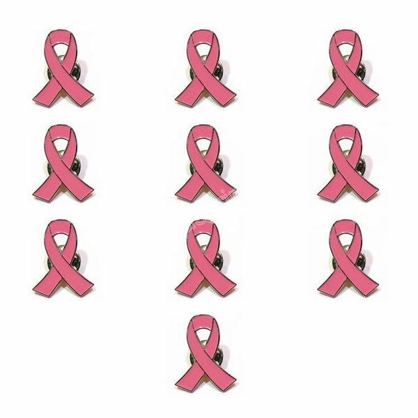 

pink ribbon lap badge brooches breast cancer awareness pins brooch wholesale, Gray