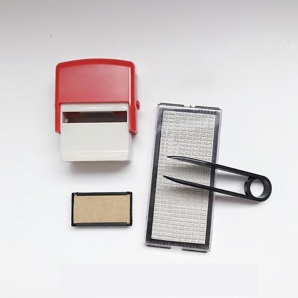 

craft tools diy custom ink seal set dial assortment movable type rubber stamp handicraft