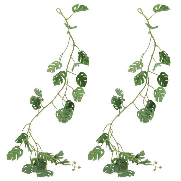 

decorative flowers & wreaths 2pcs garden wall-mounted plant vine ornament simulated rattan hanging decor