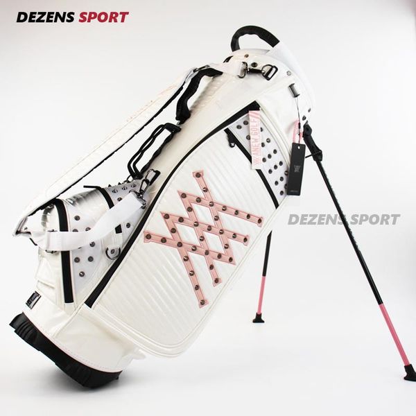 

golf bags a cart bag waterproof pink white pu stand club equipments