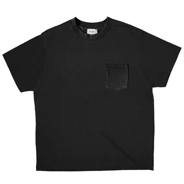 

2021 new vintage pocket askyurself t shirts men women 1:1 quality heavy fabric tees t-shirts dcrg, White;black
