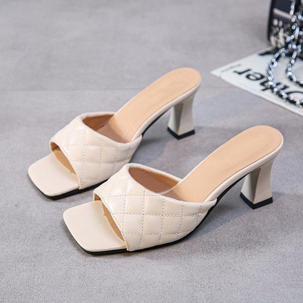 

slippers summer 2021 fashion versatile ladies, Black