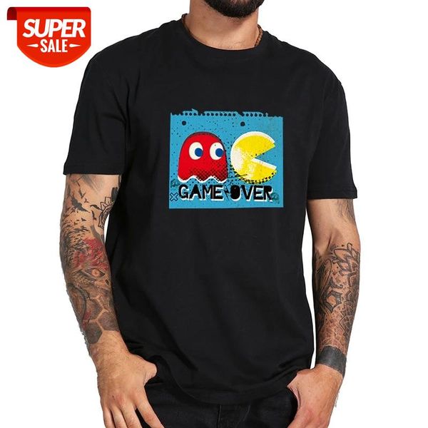 

game over t shirt funny tshirt pure cotton soft cloth comfortable graphic tee #fd4o, White;black