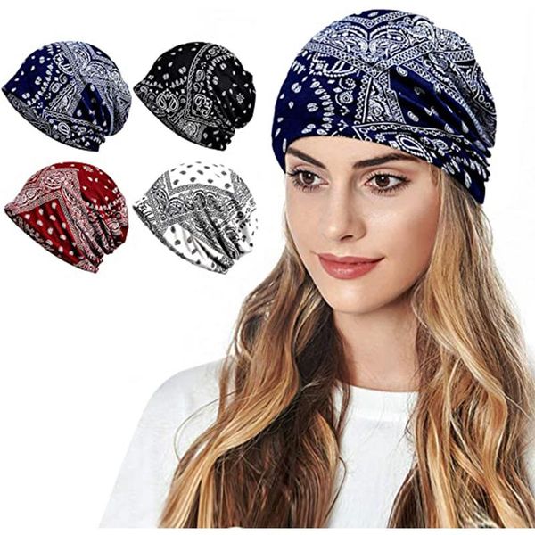 

beanies women's muslim cotton headbands islamic men's and hats pullover