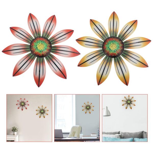 

wall stickers 2pcs iron flower decoration home art crafts
