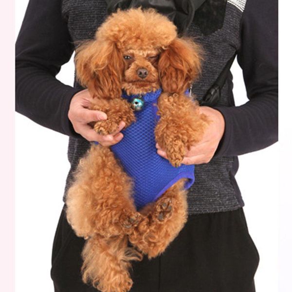 

small dog bag pet carrier adjustable backpack outdoor travel front cat bags mesh breathable double shoulder pouch puppy products