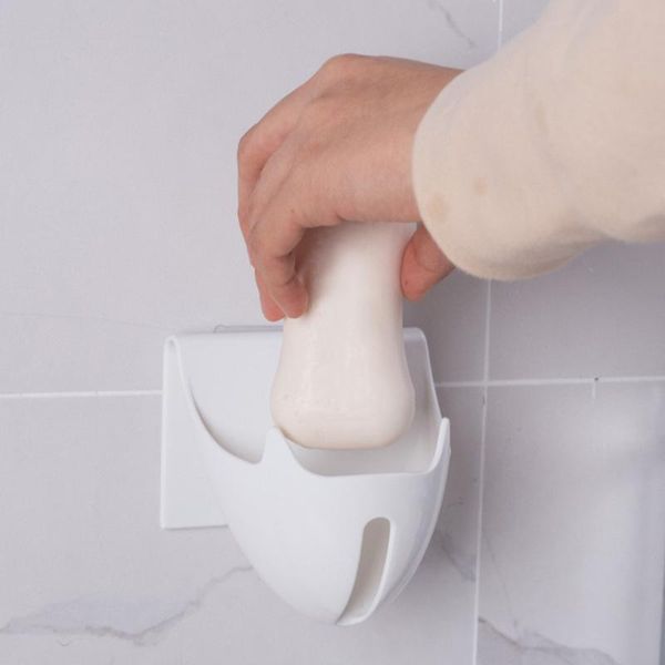 

bathroom storage & organization soap box wall-mounted holder container for home suction cup shelf organizer