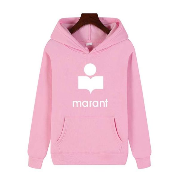 

men's hoodies & sweatshirts oversized women's marant sweatshirt print hoodie casual long sleeve sportswear pullover women, Black