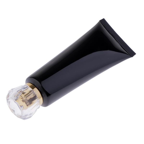 

100ml empty sunscreen container soft lotion tubes makeup bottle set (black)
