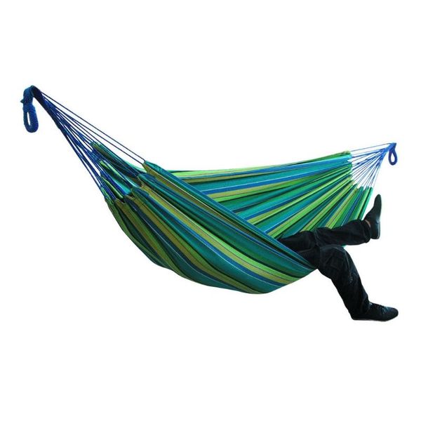 

camp furniture yard hammocks with straps portable camping striped canvas hangmat hanging sleep swing tree cloth chair parachute