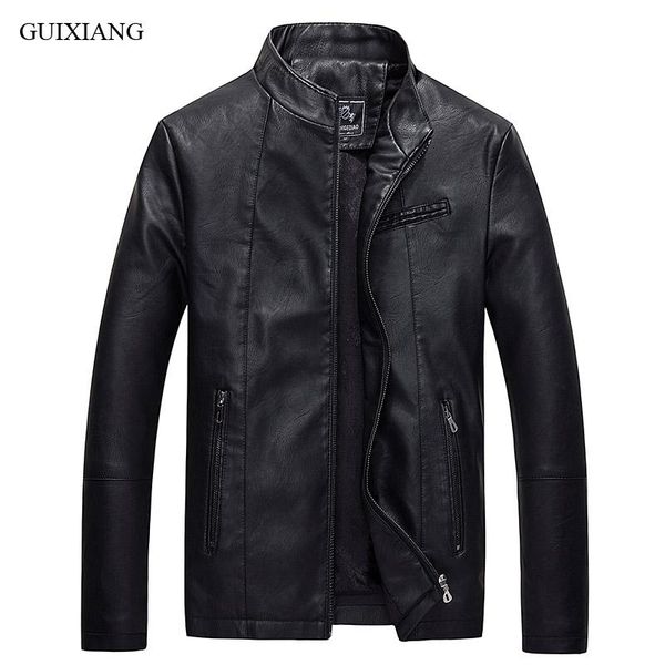 

men's fur & faux 2021 arrival autumn style men boutique leather jacket coat fashion casual solid slim pu material leisure dress m-3xl, Black