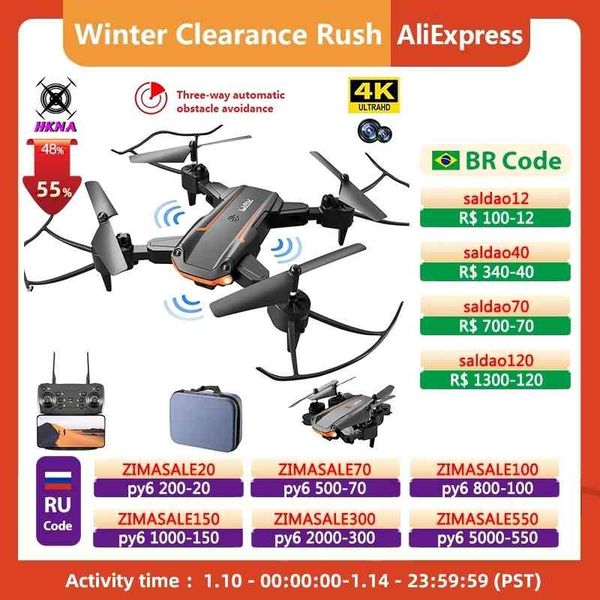

new ky603 mini drone 4k hd camera three-way infrared obstacle avoidance altitude hold mode foldable rc quadcopter boy gifts