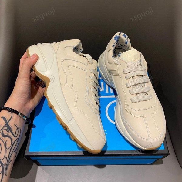 

men's casual shoes dad sneakers paris fashion women's shoes platform sports strawberry wave mouth tiger web print, Black;red