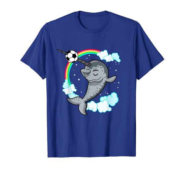 

dabbing narwhal soccer kids men women gift t-shirt, White;black