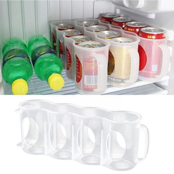 

storage bottles & jars 4 holes beer soda drink can fridge bottle holder x 10cm 27.5cm organizer refrigeration 7cm box kitchen b3x5