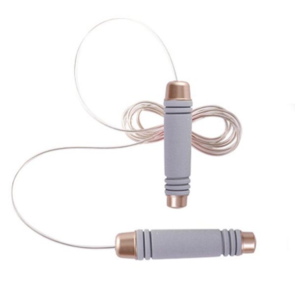 

jump ropes steel wire rope overstriking jumping exercise sport equipment for school home student (gray,)