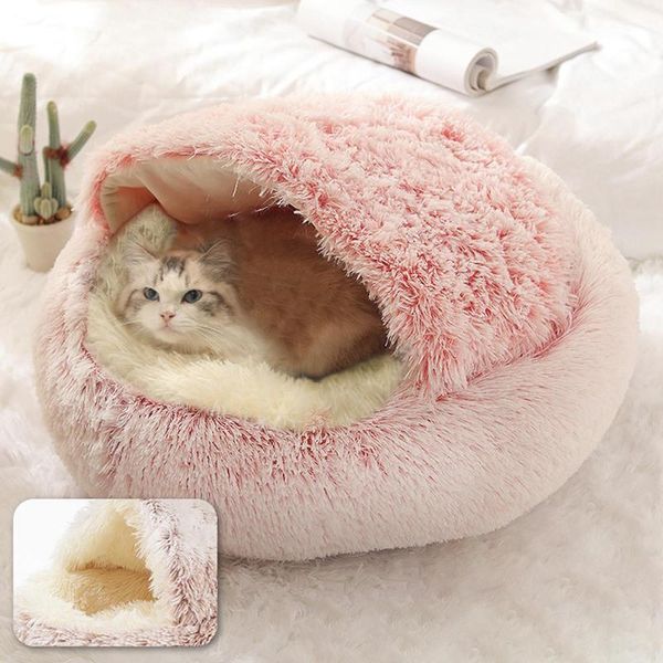 

cute soft warm pet cat puppy dog cage cave beds cat sleeping nest pad dog mattress kitten house cushion pet supplies accessories