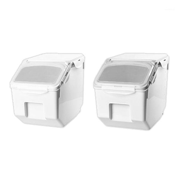 

storage bottles & jars kg rice box with seal locking lid sealed grain container portable organizer for kitchen utensils dropship