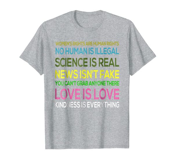 

science is real love is kindness tshirt lgbt equality, White;black