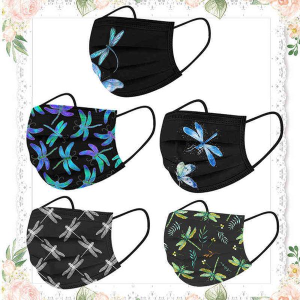 

Party mask Disposable adult civil Dragonfly personalized printed protective facemask