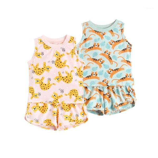 

clothing sets sanlutoz sleeveless toddler + bottoms fashion baby boys girls clothes cute, White
