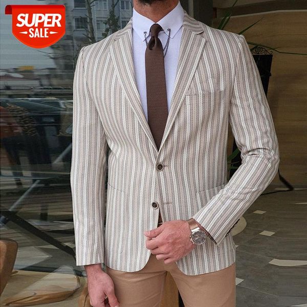 

autumn european and american suits men's trendy slim jackets casual #bx7r, Black;brown