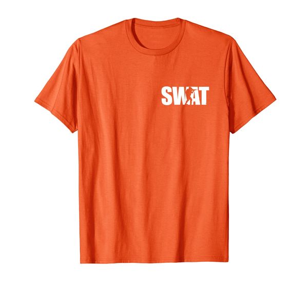 

swat team srt police t-shirt for leo off duty cops law, White;black