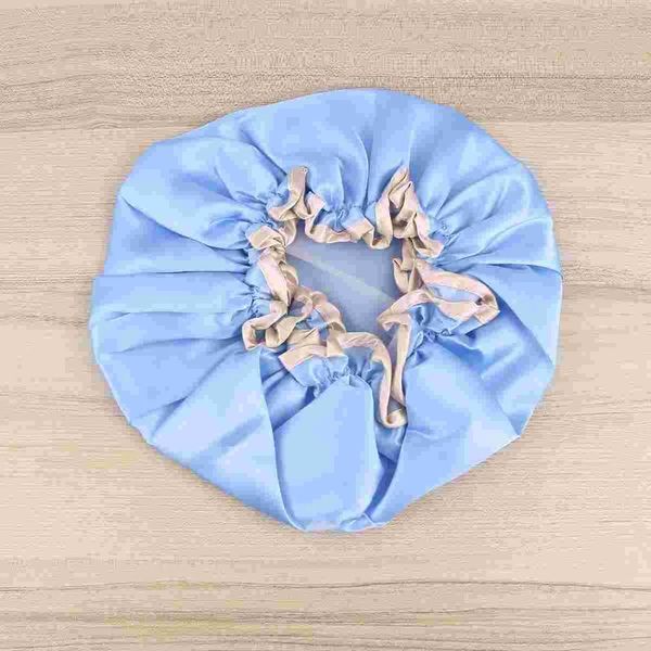 

shower caps 1pc thickened double layer waterproof elastic for men (grey)