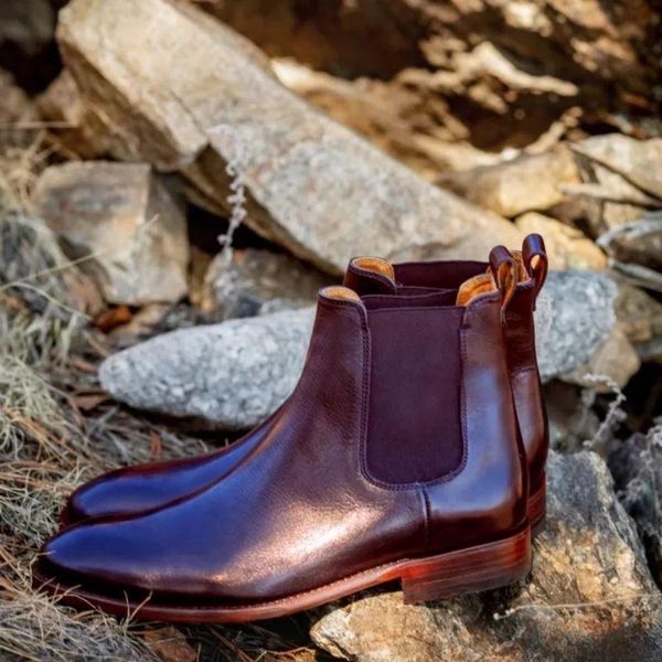 

dress shoes men fashion outdoors spring autumn slip on pu leather simplicity round toe comfortable solid classic office fat kp501, Black