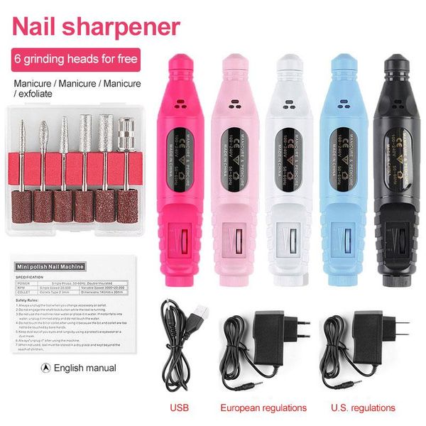 

nail drill & accessories professional electric machine manicure pedicure set ceramic art file equipment tools