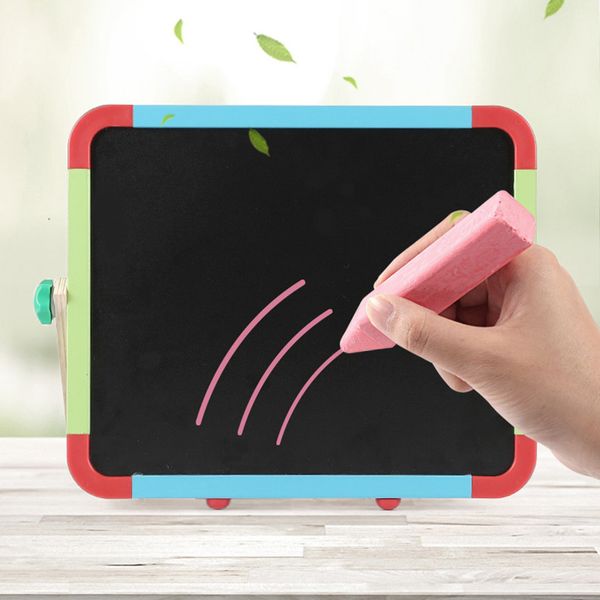 

news multifunctional wooden chalkboard magnetic two-sided puzzle whiteboard drawing easel board childrens early education toys