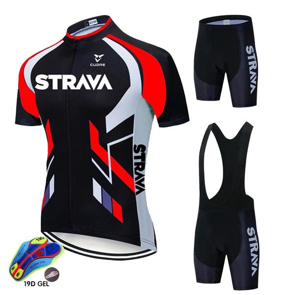 

2021 cycling jersey set summer strava cycling wear mountain bike clothes bicycle clothing mtb bike clothing suit, Black;blue