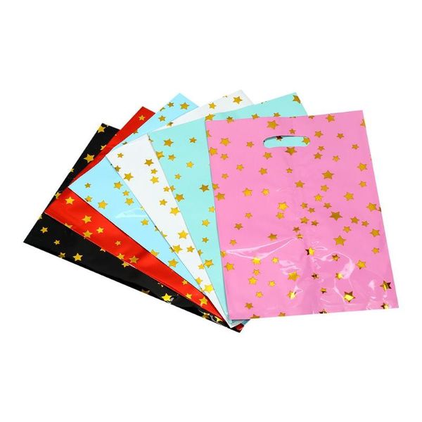 

gift wrap 10/20/50pcs pure color diy gifts kids favors baby shower candy package aluminum film bag small five-pointed star