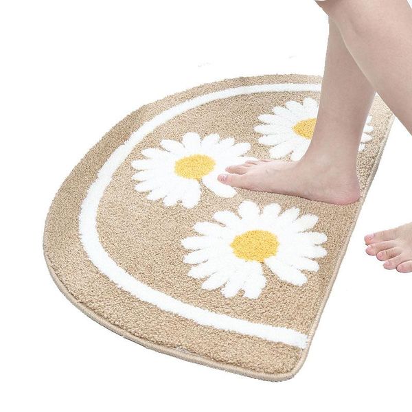 

bath mats daisy bathroom entrance absorbent non-slip floor bedroom bedside