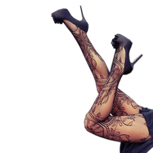 

women tights stockings black pantyhose fower female erotic lingerie