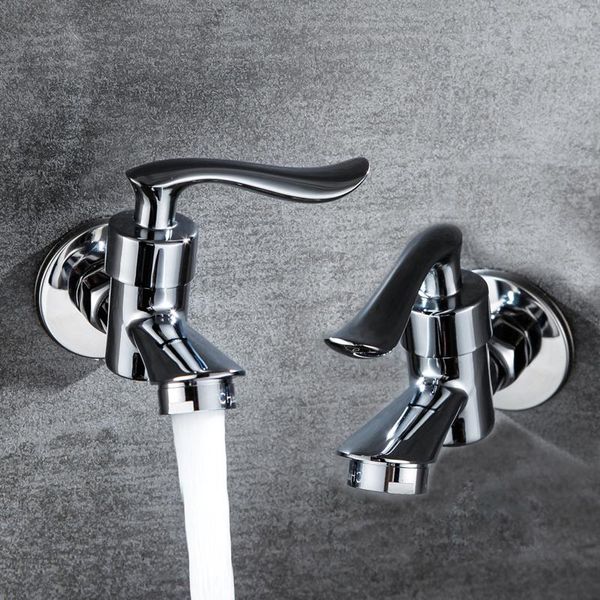

bathroom sink faucets zinc alloy garden faucet wall mounted brushed outdoor bibcock wash basin mop washing machine water tap