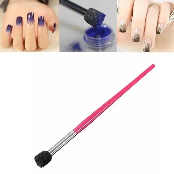 

nail art color gradual change pen powder painting drawing brush, Yellow