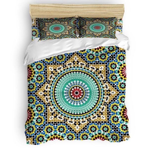 

bedding sets colorful flowers arabesque duvet cover set warm and comfortable bedroom supplies comforter 2/3/4pcs