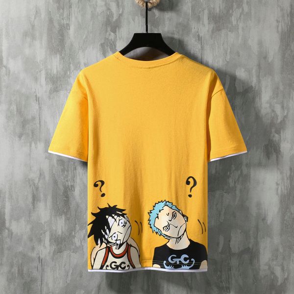 

2021 100% cotton t nice homme shirts new man t-shirt short sleeves funny letter from standard fashion cartoons k331 g7dv, White;black