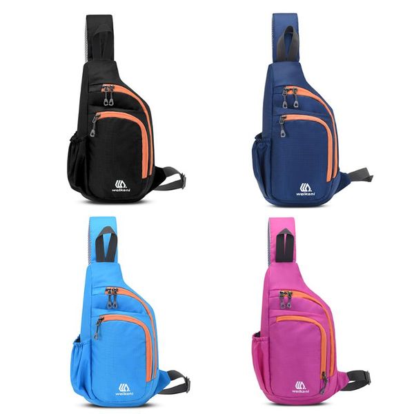 

outdoor bags sports waterproof chest bag men women nylon camping hiking running travel shoulder crossbody