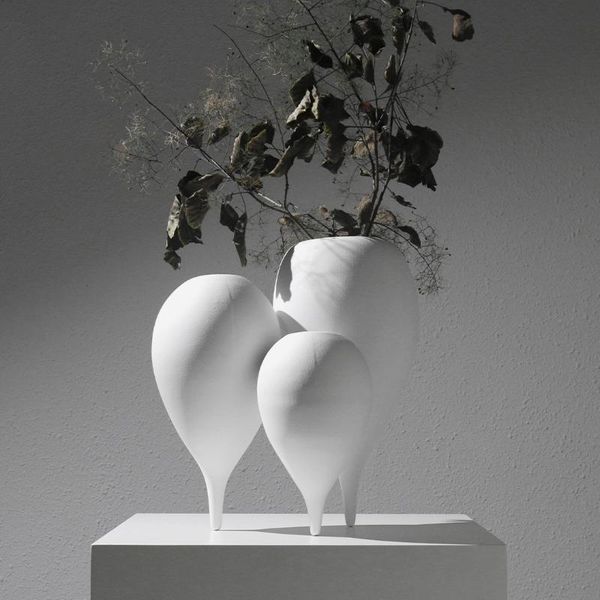 

vases modern air balloon shape flower arrangement soft decoration resin ornaments sales office home living room vase