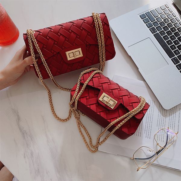 

new handbags women frosted jelly shoulder bag fashion small bag v-chain messenger bag tide candy color female clutch c0228