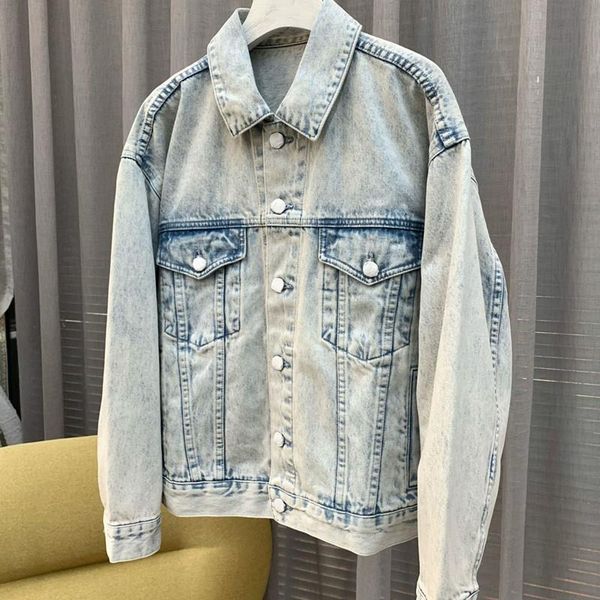 

women's jackets 2021 autumn women denim coat long sleeve vintage turn-down collar single breasted fashion jacket, Black;brown
