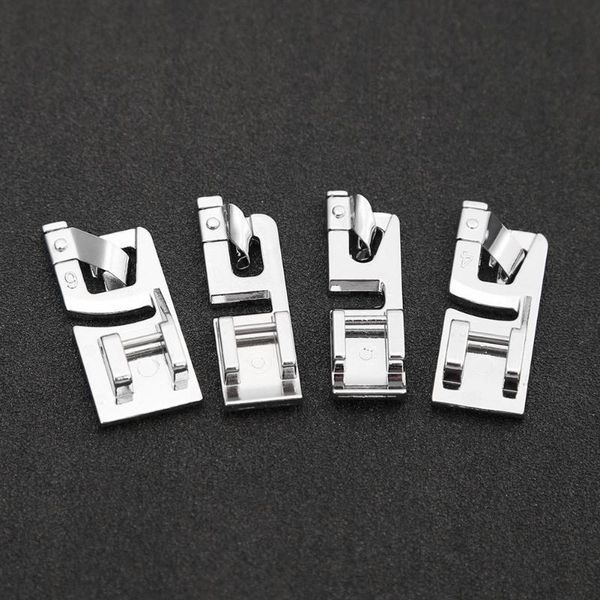 

4pcs household rolled hem presser foot for stitch darning sewing machine, Black